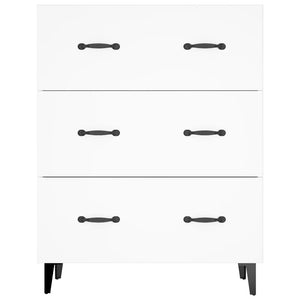 Credenza Bianca 69,5x34x90 cm in Legno Multistrato 812159