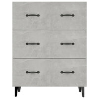 Credenza Grigio Cemento 69,5x34x90 cm in Legno Multistrato 812163