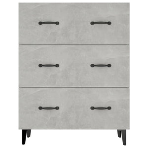Credenza Grigio Cemento 69,5x34x90 cm in Legno Multistrato 812163