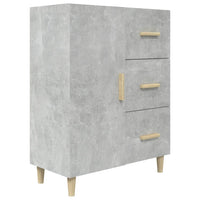 Credenza Grigio Cemento 69,5x34x90 cm in Legno Multistrato 812172