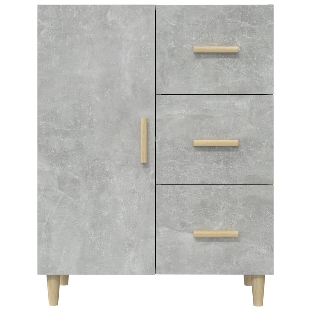 Credenza Grigio Cemento 69,5x34x90 cm in Legno Multistrato 812172