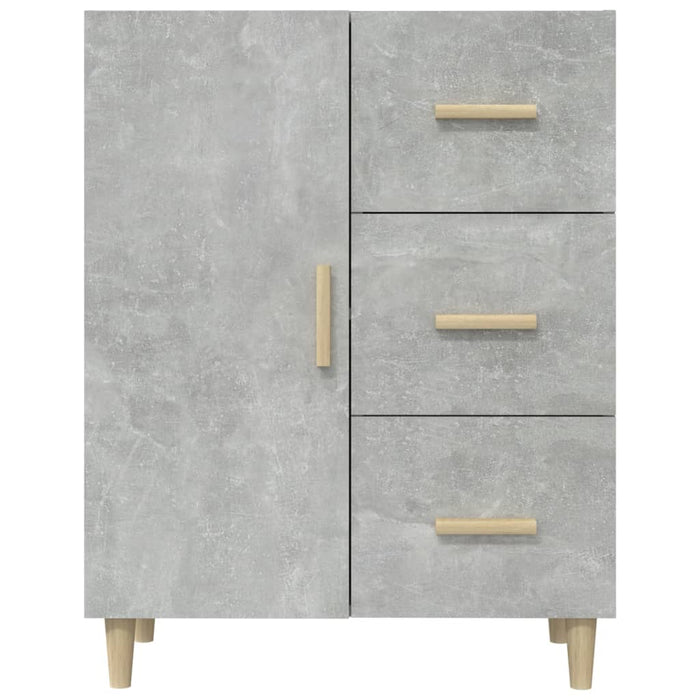 Credenza Grigio Cemento 69,5x34x90 cm in Legno Multistrato 812172