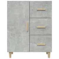 Credenza Grigio Cemento 69,5x34x90 cm in Legno Multistrato 812172