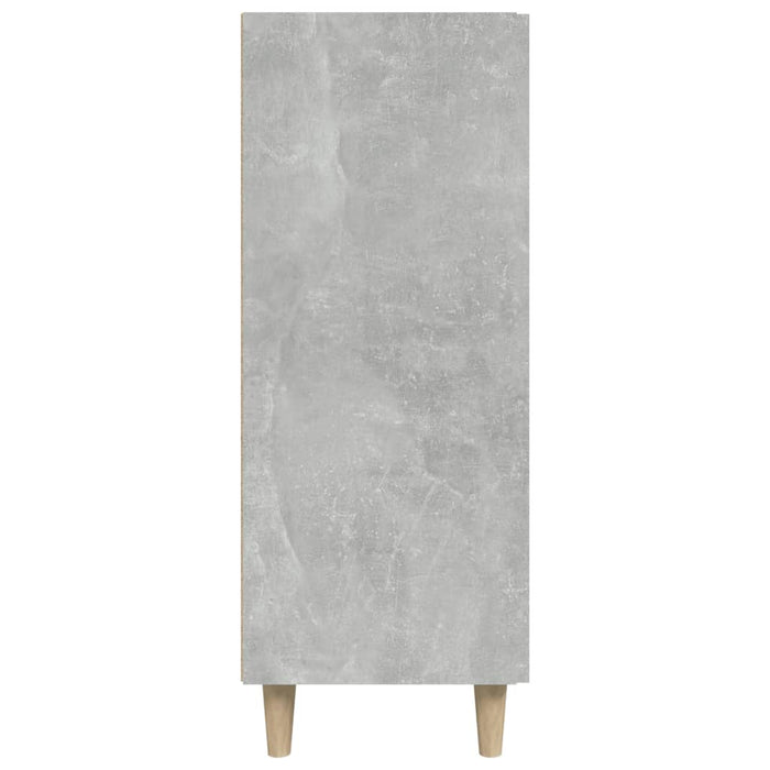 Credenza Grigio Cemento 69,5x34x90 cm in Legno Multistrato 812172