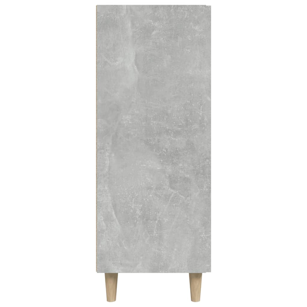 Credenza Grigio Cemento 69,5x34x90 cm in Legno Multistrato 812172