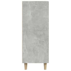 Credenza Grigio Cemento 69,5x34x90 cm in Legno Multistrato 812172