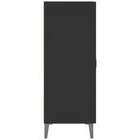 Credenza Nera 69,5x34x90 cm in Legno Multistrato cod mxl 19108