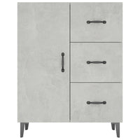 Credenza Grigio Cemento 69,5x34x90 cm in Legno Multistrato 812181
