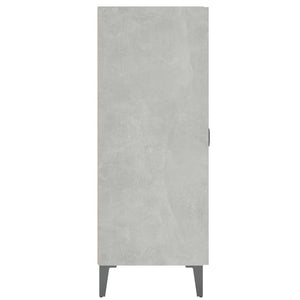 Credenza Grigio Cemento 69,5x34x90 cm in Legno Multistrato 812181