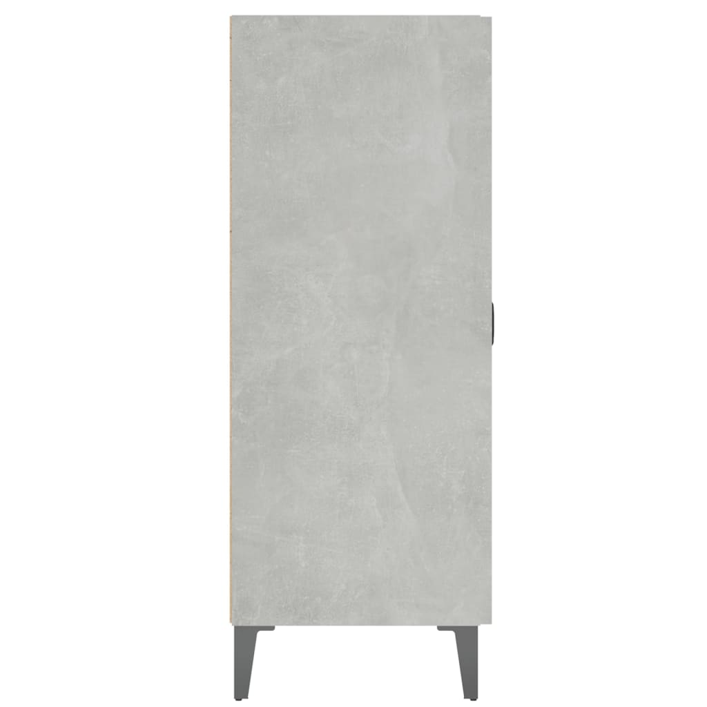 Credenza Grigio Cemento 69,5x34x90 cm in Legno Multistrato 812181