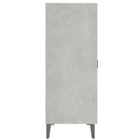 Credenza Grigio Cemento 69,5x34x90 cm in Legno Multistrato 812181