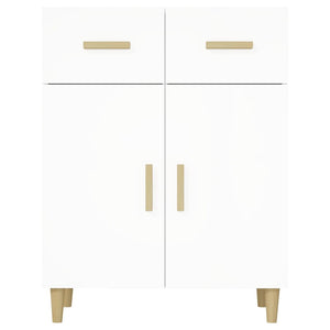 Credenza-Buffet-Armadio da cucina Bianca 69,5x34x89 cm in Legno Multistrato