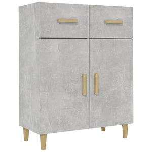 Credenza Grigio Cemento 69,5x34x89 cm in Legno Multistrato 812190