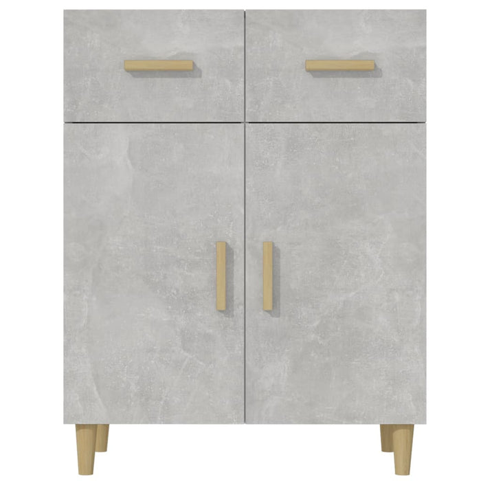 Credenza Grigio Cemento 69,5x34x89 cm in Legno Multistrato 812190