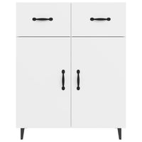 Credenza-Buffet-Armadio da cucina Bianca 69,5x34x90 cm in Legno Multistrato 789582