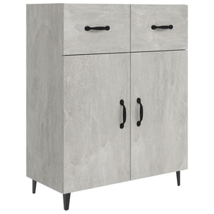 Credenza Grigio Cemento 69,5x34x90 cm in Legno Multistrato 812199