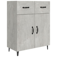 Credenza-Buffet-Armadio da cucina Grigio Cemento 69,5x34x90 cm in Legno Multistrato