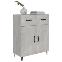 Credenza Grigio Cemento 69,5x34x90 cm in Legno Multistrato 812199