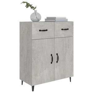 Credenza Grigio Cemento 69,5x34x90 cm in Legno Multistrato 812199