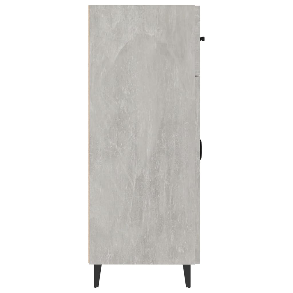 Credenza Grigio Cemento 69,5x34x90 cm in Legno Multistrato 812199