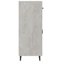 Credenza Grigio Cemento 69,5x34x90 cm in Legno Multistrato 812199