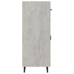 Credenza Grigio Cemento 69,5x34x90 cm in Legno Multistrato 812199