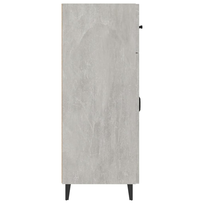Credenza Grigio Cemento 69,5x34x90 cm in Legno Multistrato 812199