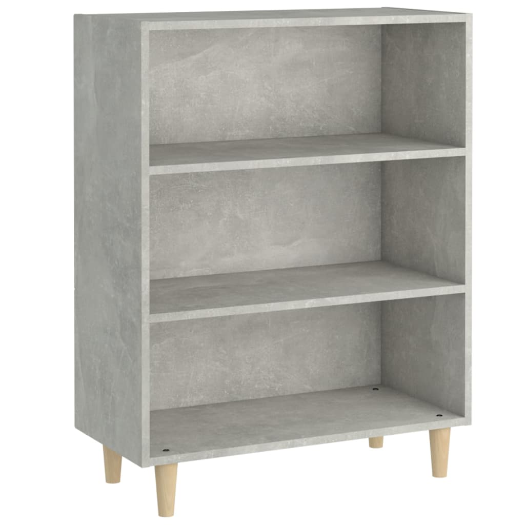 Credenza-Buffet-Armadio da cucina Grigio Cemento 69,5x32,5x90 cm in Legno Multistrato