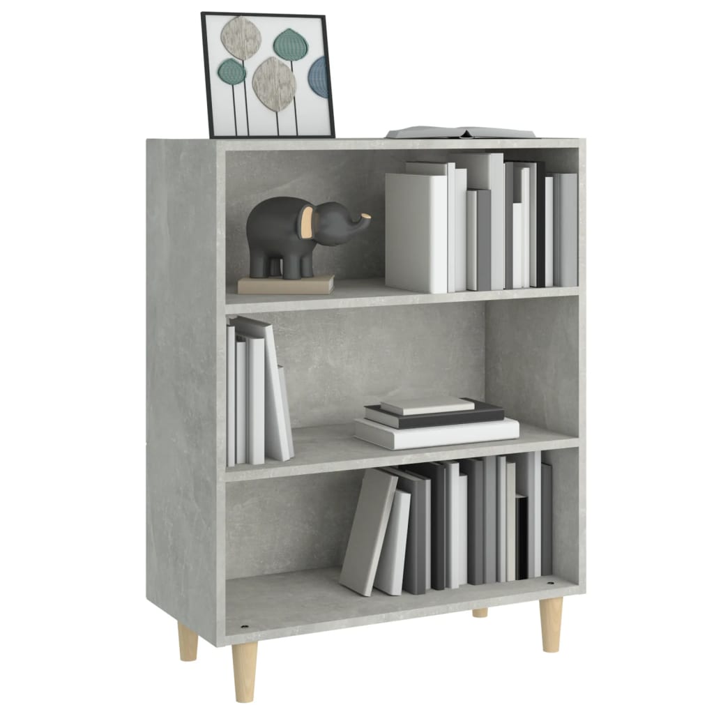 Credenza-Buffet-Armadio da cucina Grigio Cemento 69,5x32,5x90 cm in Legno Multistrato