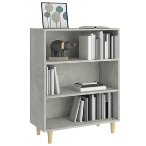 Credenza-Buffet-Armadio da cucina Grigio Cemento 69,5x32,5x90 cm in Legno Multistrato