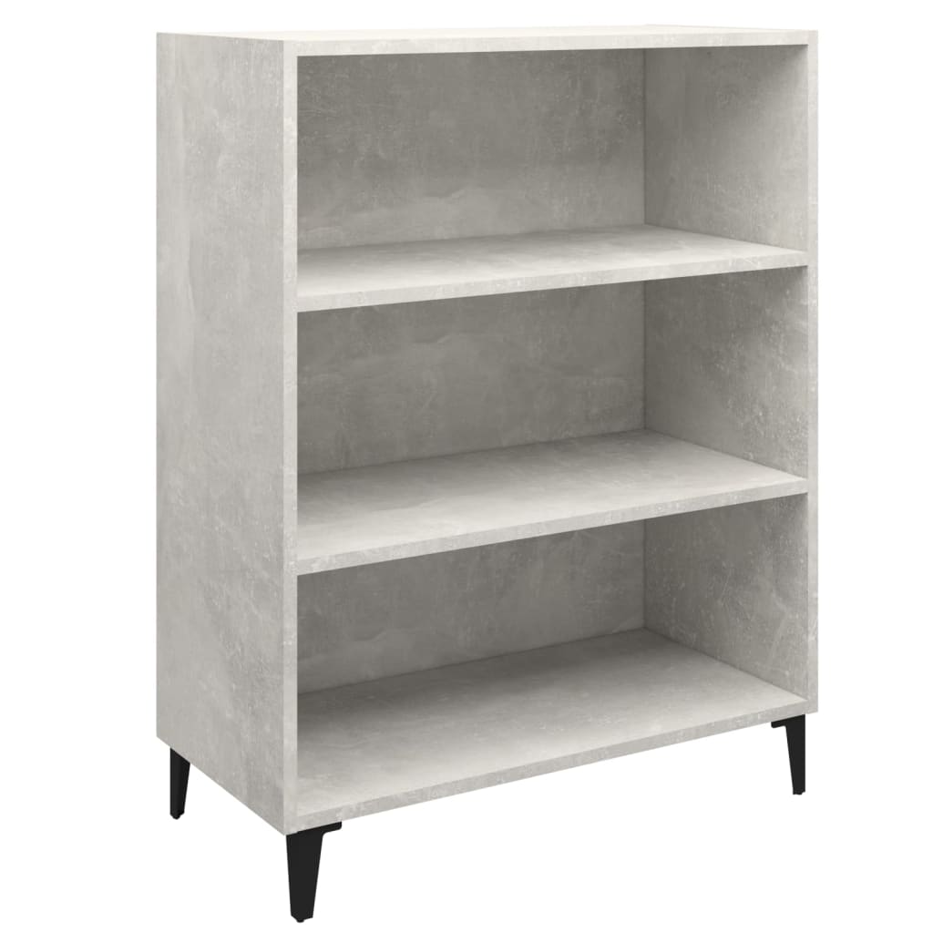 Credenza Grigio Cemento 69,5x32,5x90 cm in Legno Multistrato 812253