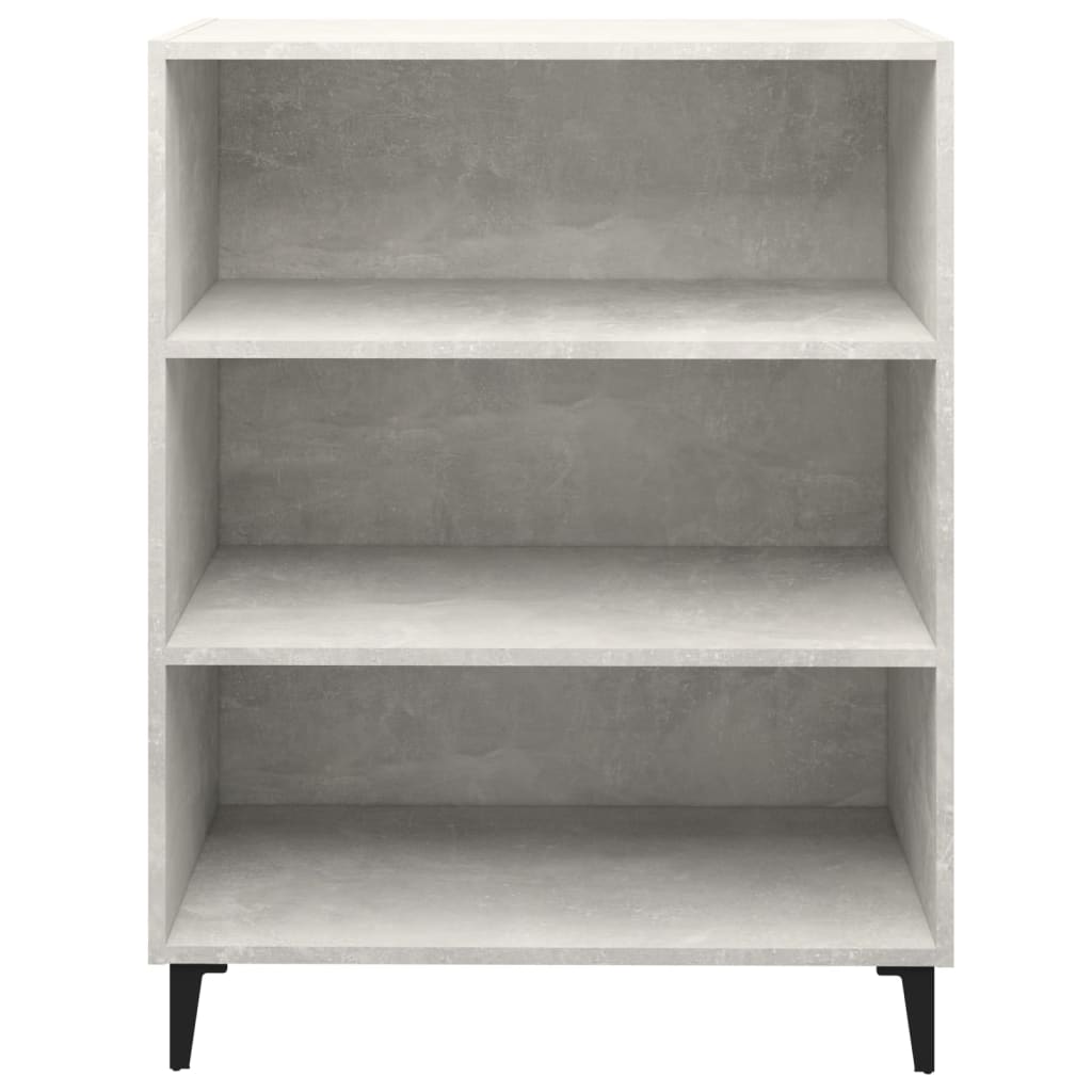 Credenza Grigio Cemento 69,5x32,5x90 cm in Legno Multistrato 812253