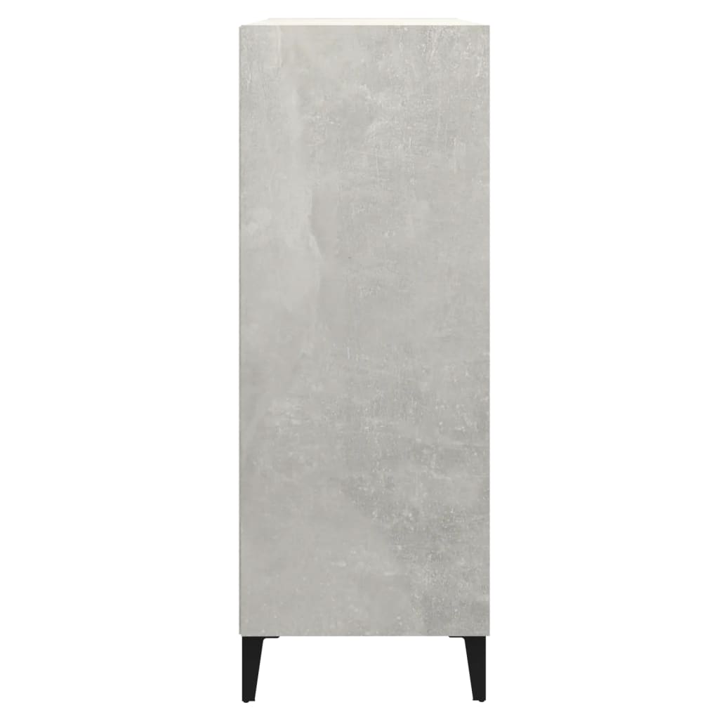 Credenza Grigio Cemento 69,5x32,5x90 cm in Legno Multistrato 812253