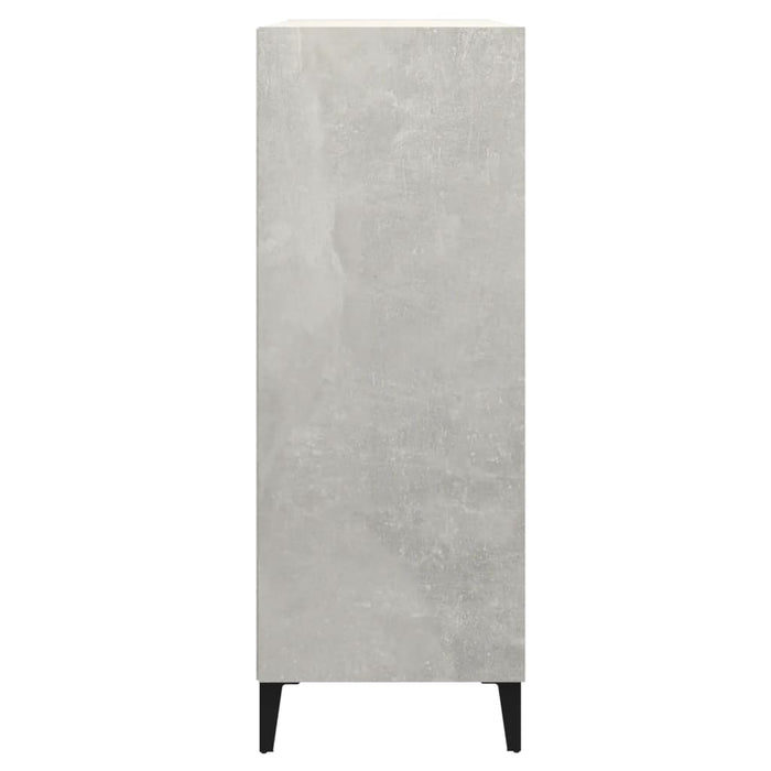 Credenza Grigio Cemento 69,5x32,5x90 cm in Legno Multistrato 812253