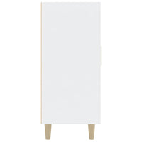 Credenza Bianca 90x34x80 cm in Legno Multistrato