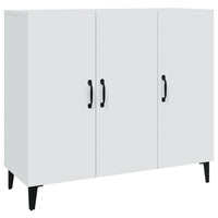 Credenza Bianca 90x34x80 cm in Legno Multistrato 812501