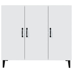 Credenza-Buffet-Armadio da cucina Bianca 90x34x80 cm in Legno Multistrato 202389