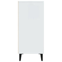 Credenza Bianca 90x34x80 cm in Legno Multistrato 812501