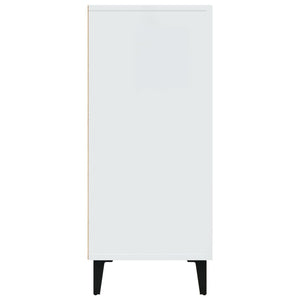 Credenza-Buffet-Armadio da cucina Bianca 90x34x80 cm in Legno Multistrato 202389