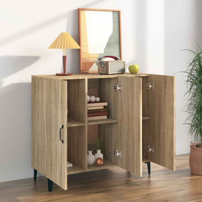 Credenza-Buffet-Armadio da cucina Rovere Sonoma 90x34x80 cm in Legno Multistrato 574248