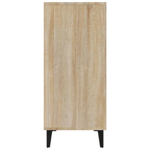 Credenza-Buffet-Armadio da cucina Rovere Sonoma 90x34x80 cm in Legno Multistrato 574248