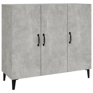 Credenza-Buffet-Armadio da cucina Grigio Cemento 90x34x80 cm in Legno Multistrato 615885
