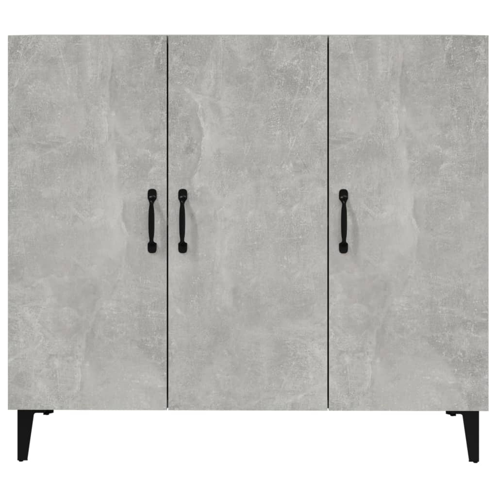 Credenza-Buffet-Armadio da cucina Grigio Cemento 90x34x80 cm in Legno Multistrato 615885
