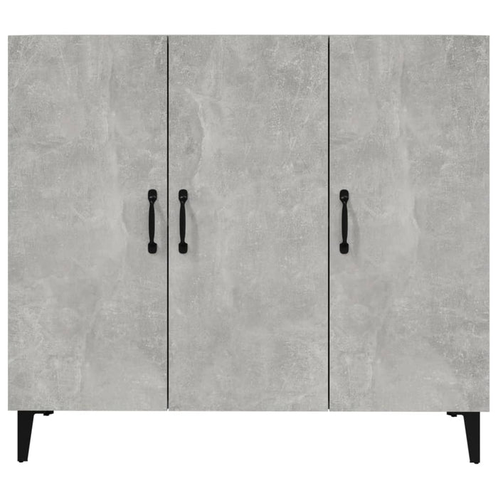 Credenza-Buffet-Armadio da cucina Grigio Cemento 90x34x80 cm in Legno Multistrato 615885