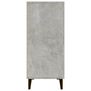 Credenza-Buffet-Armadio da cucina Grigio Cemento 90x34x80 cm in Legno Multistrato 615885