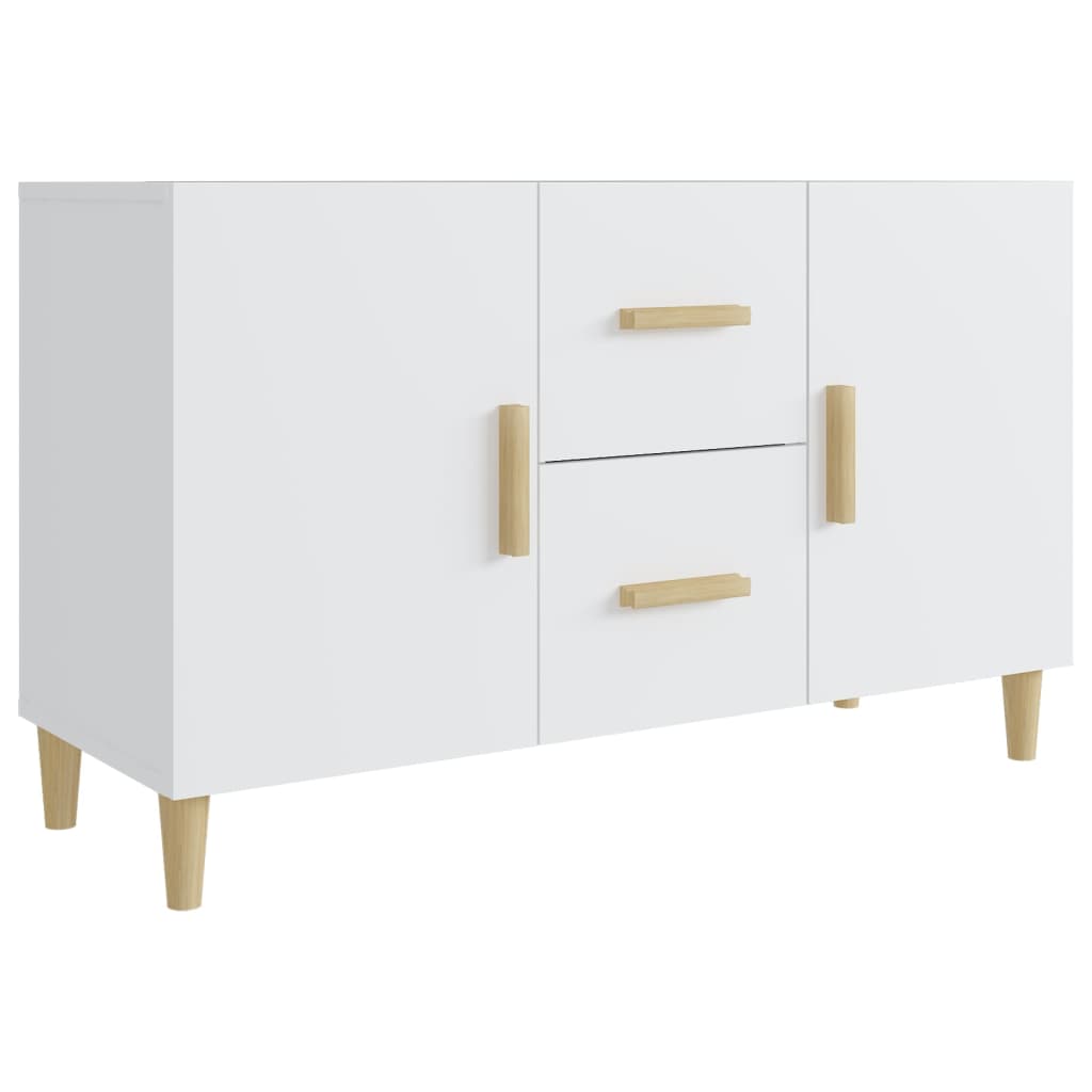 Credenza-Buffet-Armadio da cucina Bianca 100x36x60 cm in Legno Multistrato 273984