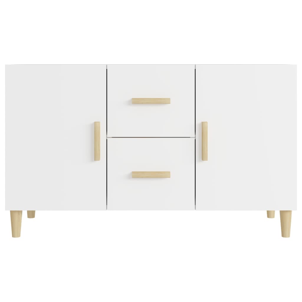 Credenza Bianca 100x36x60 cm in Legno Multistrato 812510