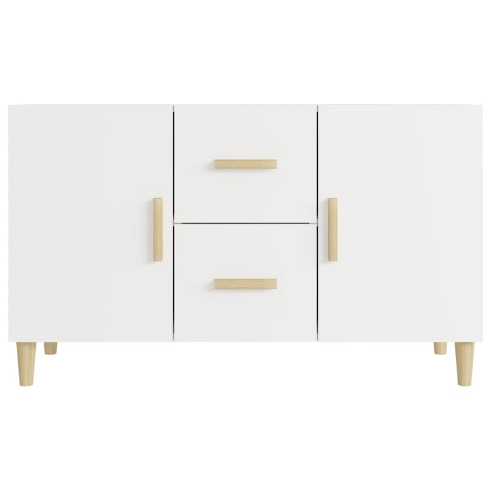 Credenza Bianca 100x36x60 cm in Legno Multistrato 812510