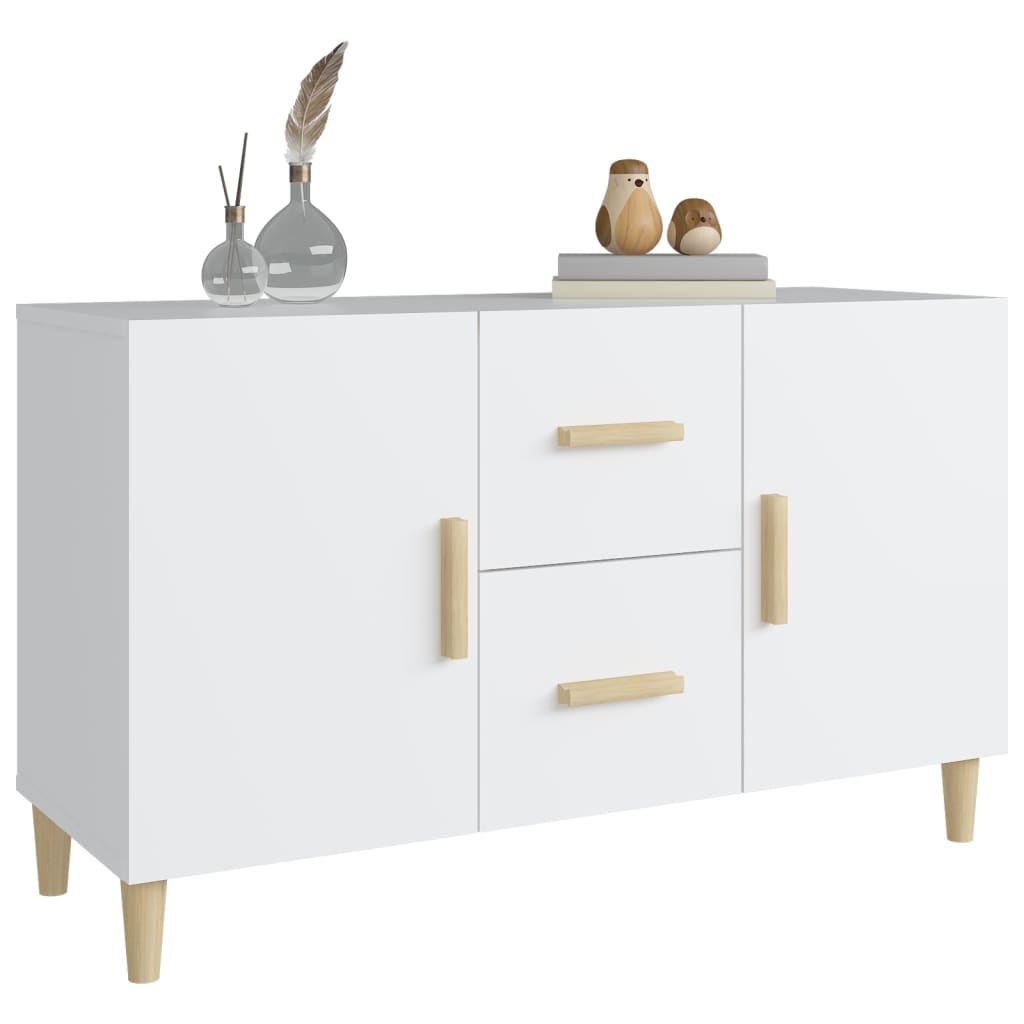 Credenza Bianca 100x36x60 cm in Legno Multistrato 812510