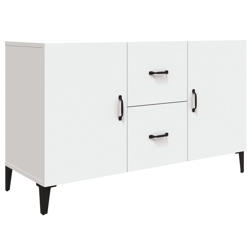 Credenza Bianca 100x36x60 cm in Legno Multistrato 812519